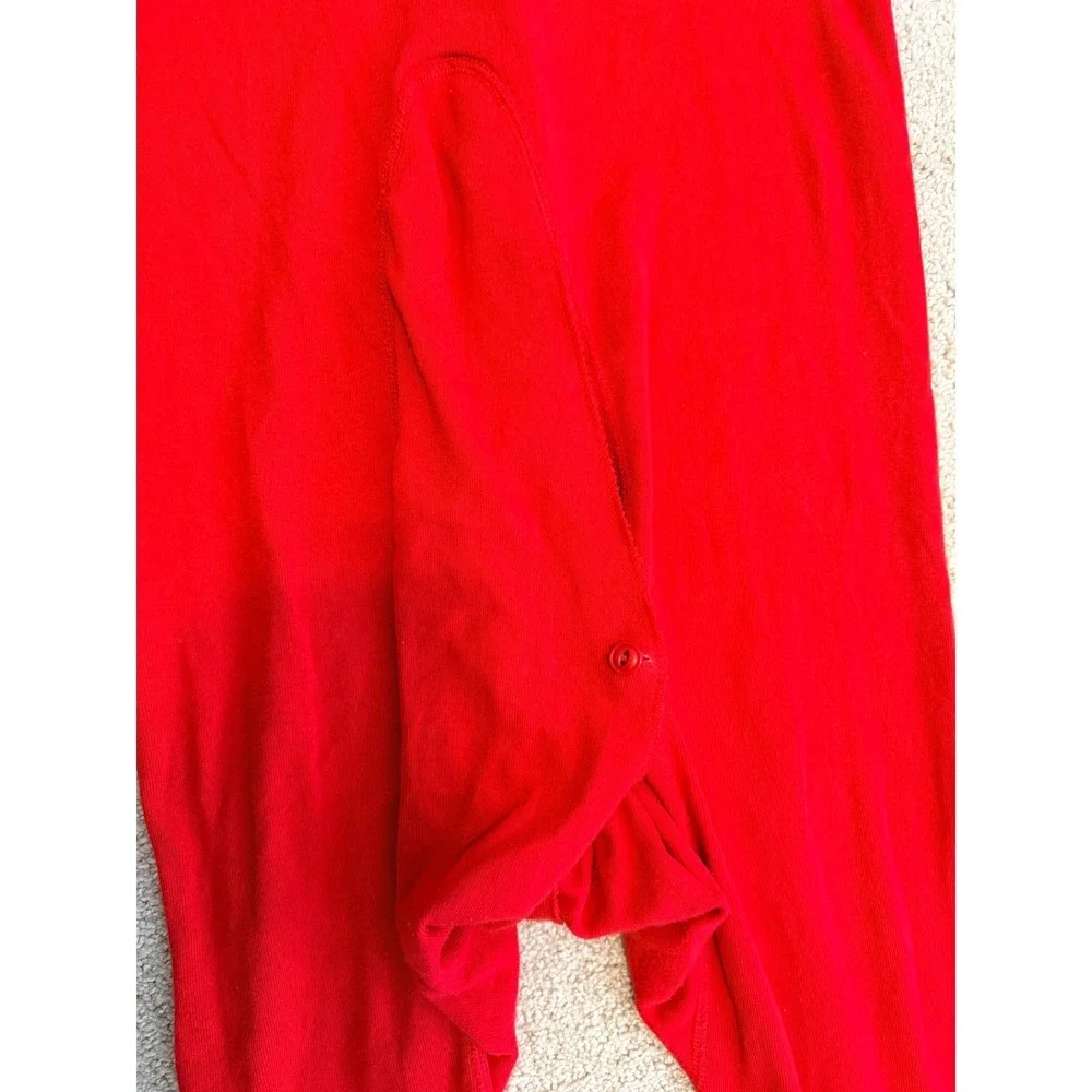 Carhartt Mens Medium Red Cotton Thermal Union Suit USA Made Vintage 8211